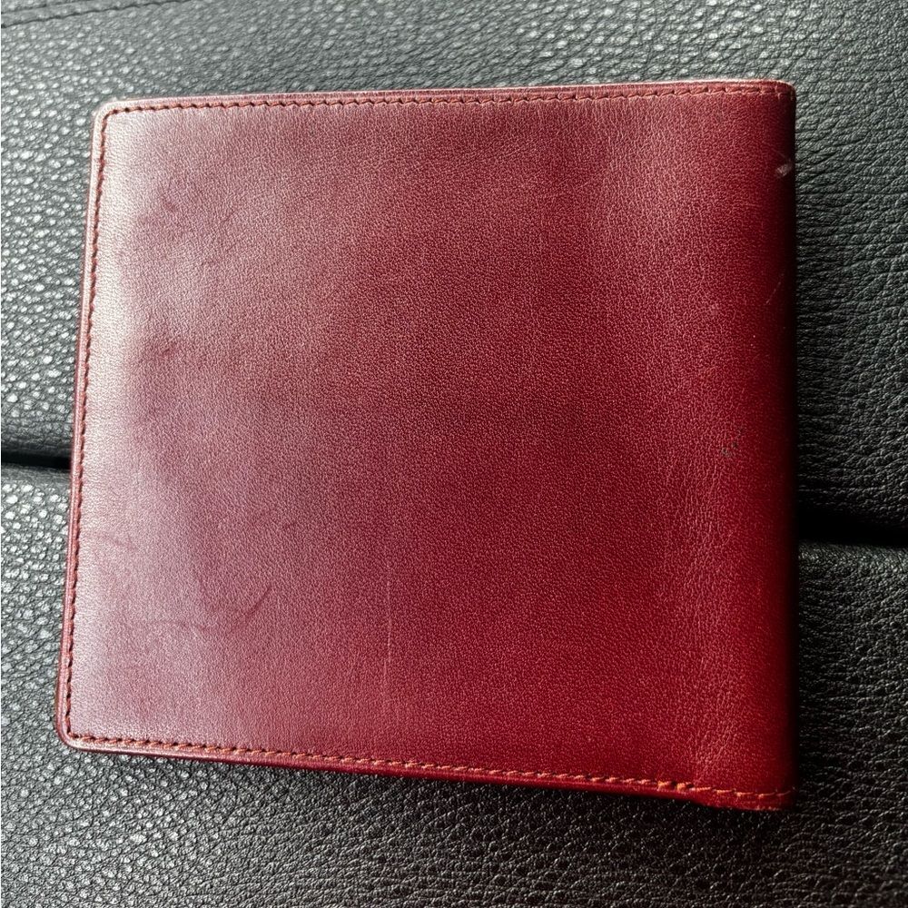 Cartier Vintage Deep Red Leather Card Holder - Antique Cartier Item - Picture 2 of 4